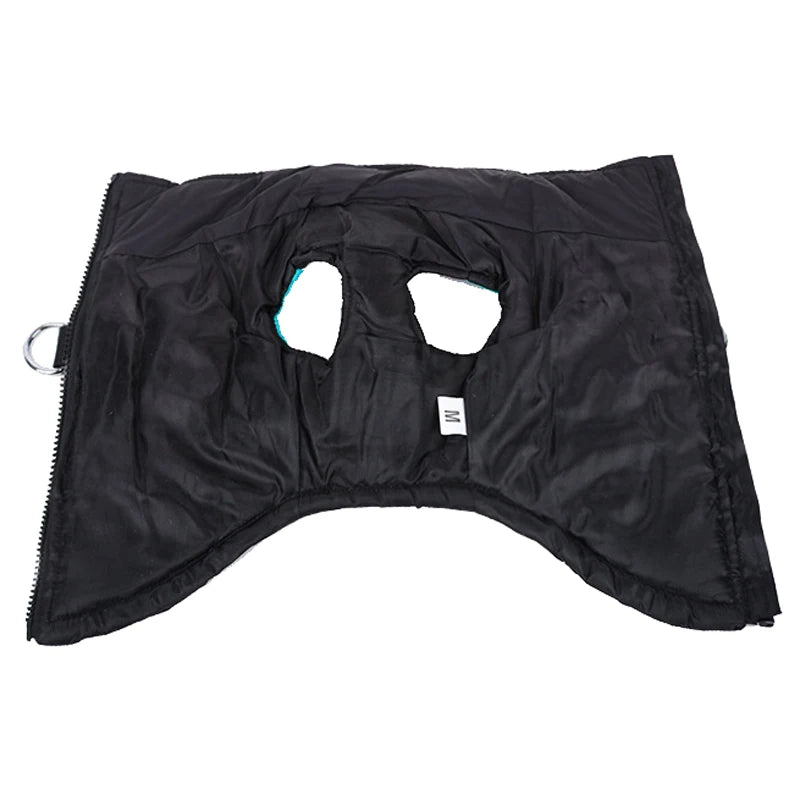 Inside view of waterproof dog vest.